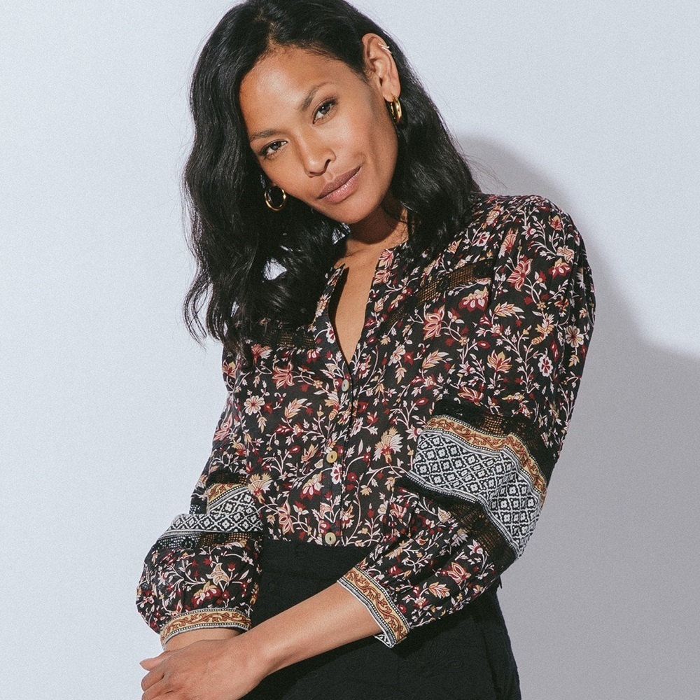 Cleobella Christy Blouse, Lolita Block Print - Picture 10 of 10